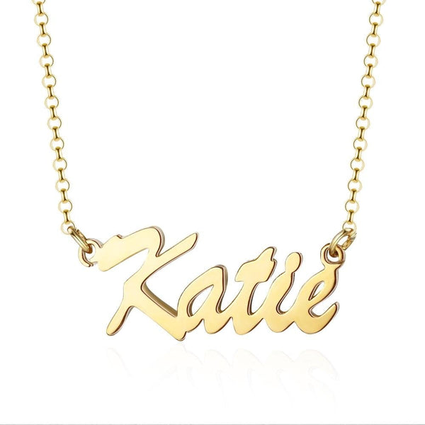 Calligraphy Style Custom Name Necklace Gift For Her/Him