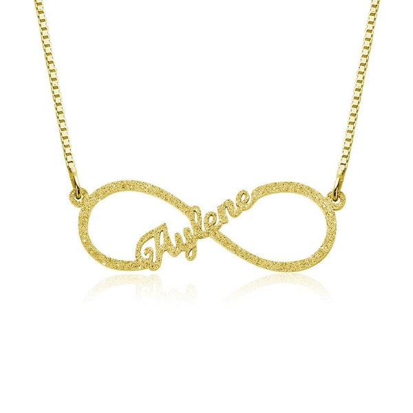 Double Thickness Custom Name Necklace Personalized Gift For Her