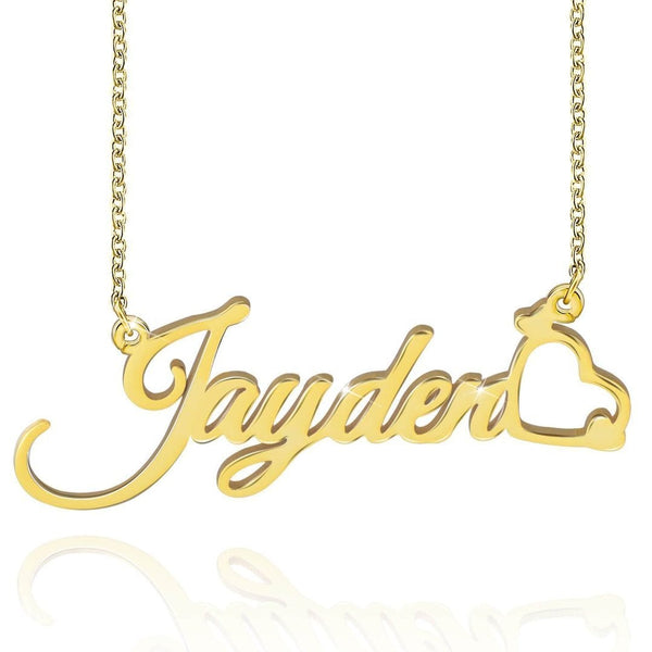 Customized Name Necklace with Heart Shaped