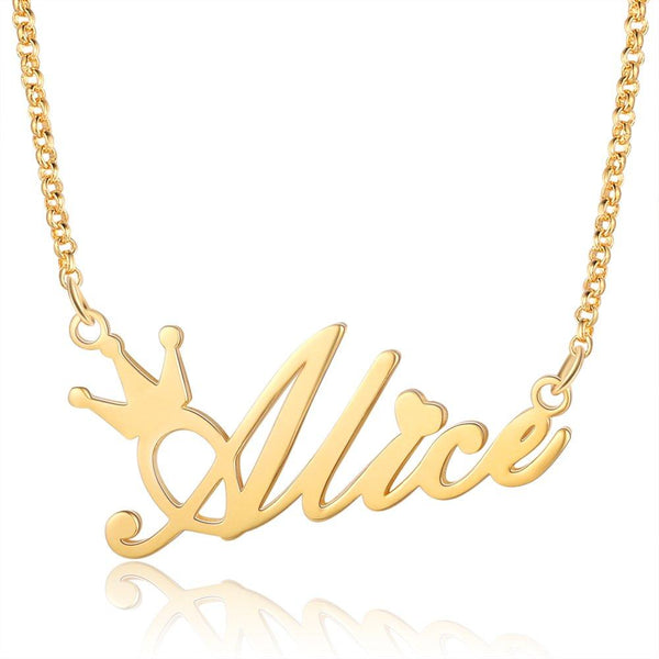 Personalized Name Crown Necklace For Your Lover