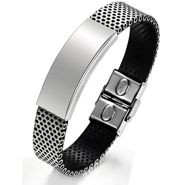 Men'S Bracelet Stainless Steel Men'S Gift on Anniversary Valentine's Day Father's Day Christmas Day Thanksgiving Day For Boyfriend/Father/Husband/Grandpa