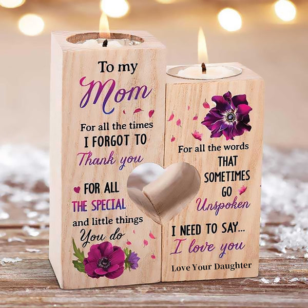 To My Mom-For All The Times I Forgot To Thank You For All The Special And Little Things You Do Candlesticks